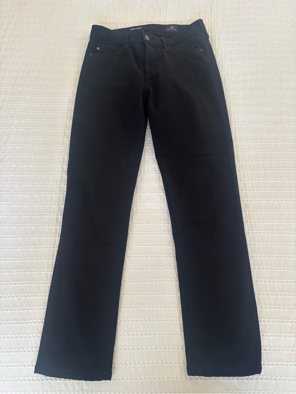 AG Adriano Goldschmied Women’s Black Prima Ankle Jeans 25R